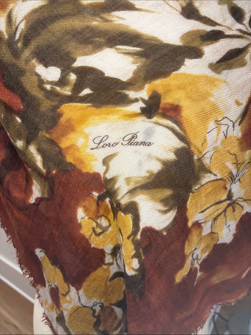 Loro Piana Floral Wrap - Picture 3 of 8
